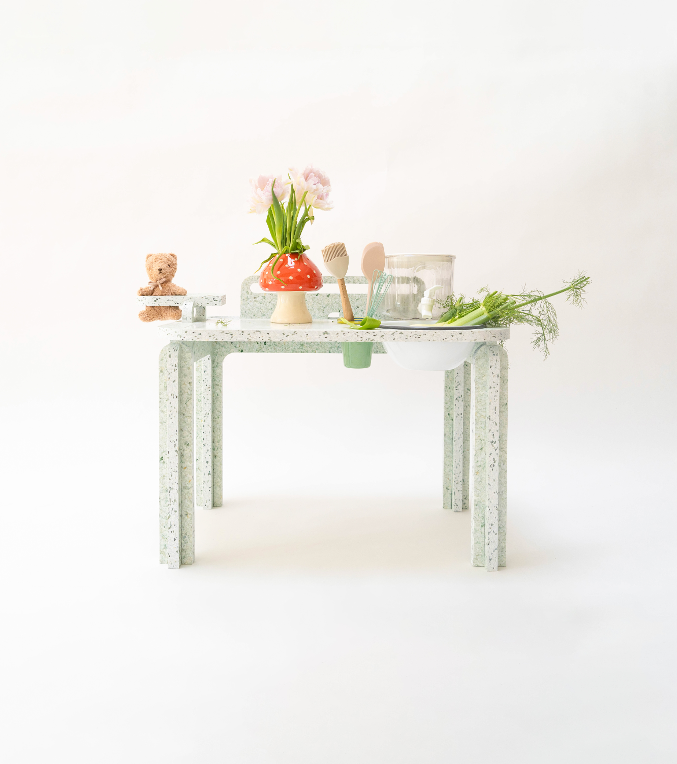 The first fully food grade children's kitchen. Made for real cooking. 